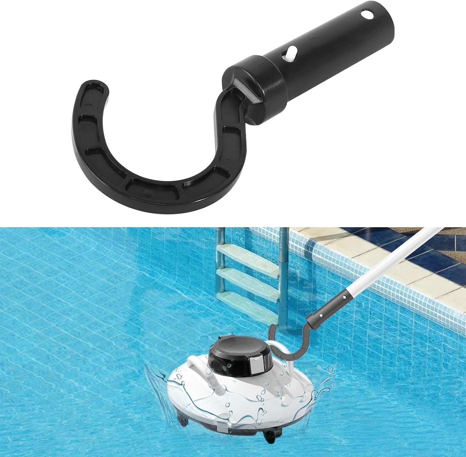 Accessoirehaak voor zwembadrobot, universele zwembadstokken, zwembadreiniger en robotaccessoires voor optimale reiniging van zwembaden