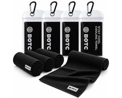 BOTC Towelling Sporthanddoek - Cooling Towel - 100x30cm - 1 set van 4 stuks - Ice Towel - Absorberend - Sneldrogend