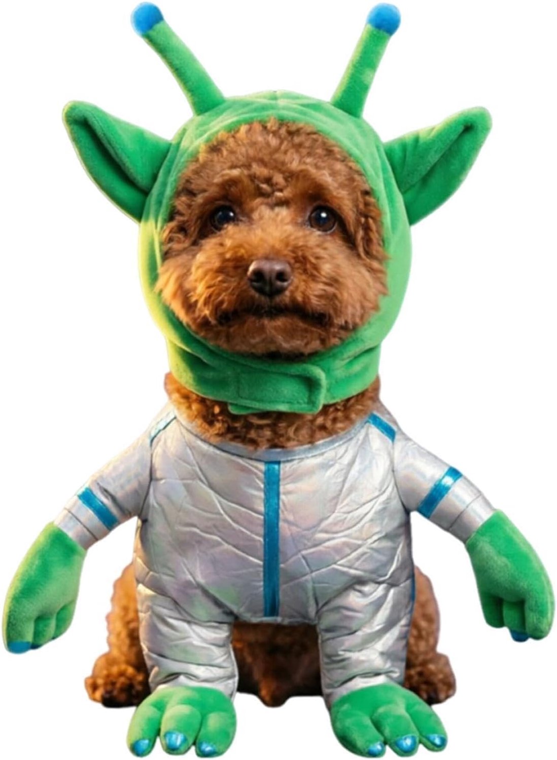 Alien-astronaut, ademend, wasbaar