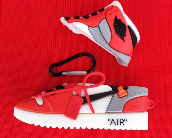 3D Air Pro beschermhoes, sierhoes voor Airpods Pro Box, compatibel met Apple Air Pro, siliconen hoes Air Pro, Air Pro, grappig (rode schoenen) — afbeelding 5