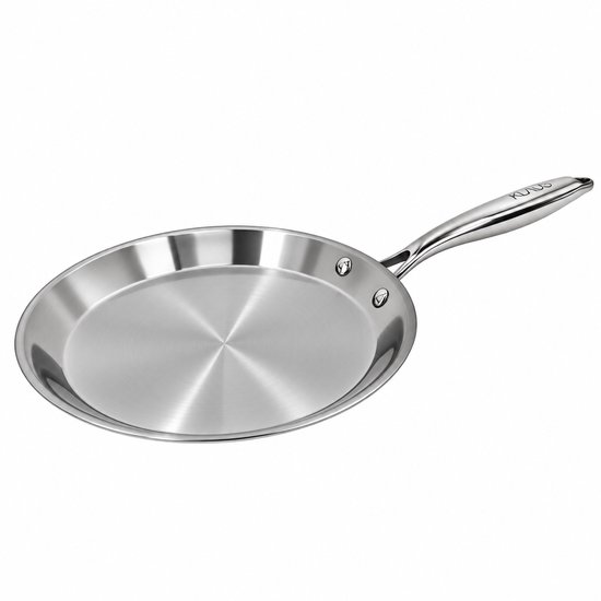 KLAUS Triply Pannenkoekenpan - 24 cm - Zonder PFAS - Inductie – RVS