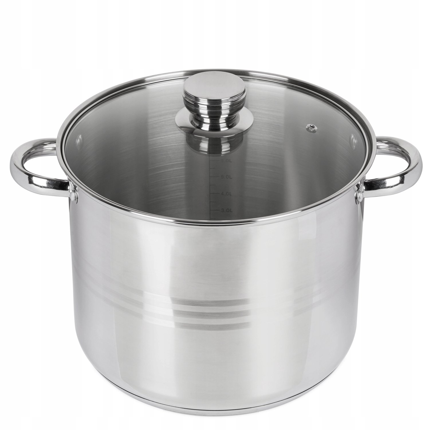 Grote RVS Pan 6.8L - 22cm Diameter - Geschikt voor Inductie