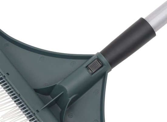 Kunstgrashark met telescoopsteel 80-131 cm, gazonborstel voor kunstgrasverzorging, PP-borstelkop en robuuste stalen handgreep voor tuin en terras — afbeelding 3