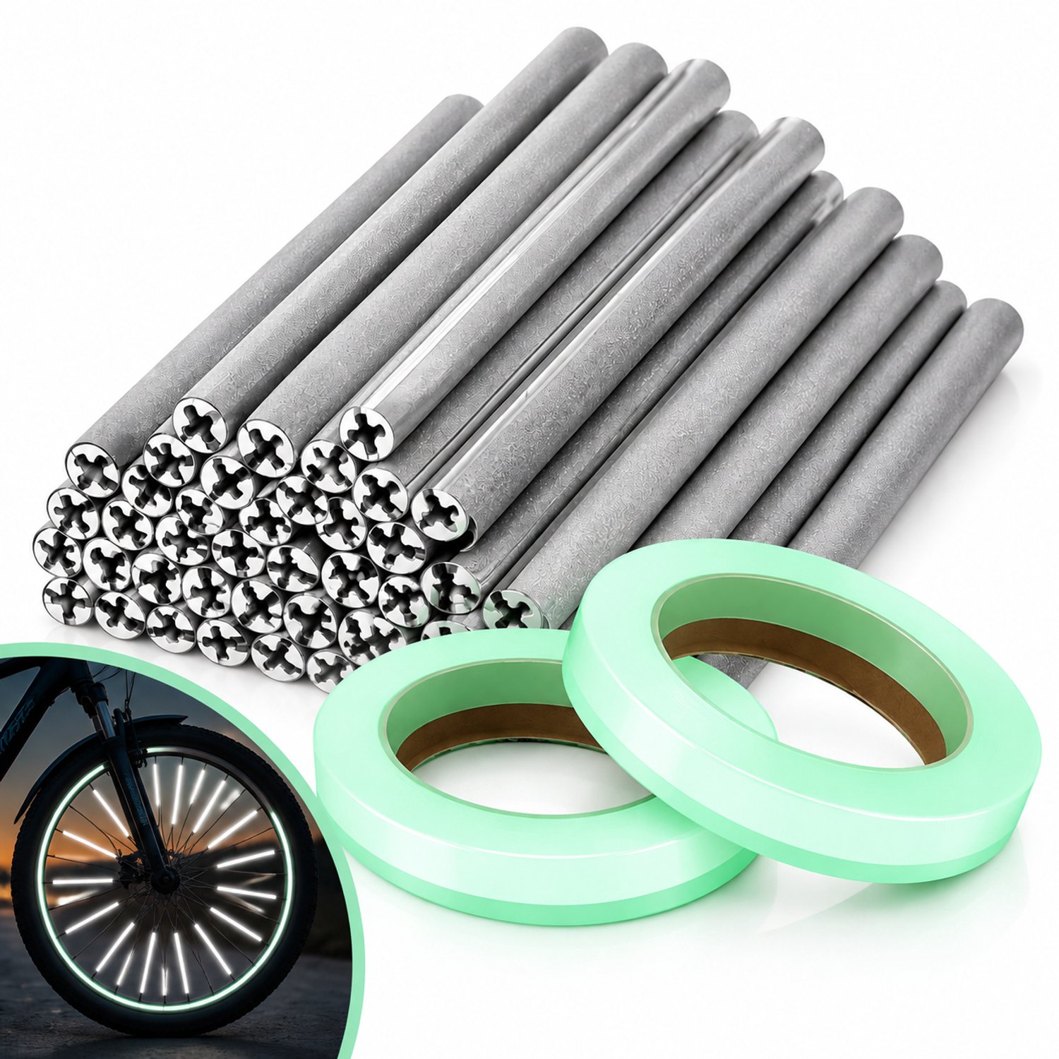 72 Stuks Spaak Reflectoren Fiets - Reflecterende Wielclips voor Nachtelijk Fietsen - Fietsveiligheid Accessoires Zonder Gereedschap - Lichtgewicht Spaakdecoratie voor Kinderfiets, MTB en Stadsfiets