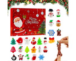 Happy Trendz® - Mystery Advent Pack 24 dagen Kerst Mochies - Advent Kalender Calender mochies mochi squishy squeezy - ALTIJD 24 verschillende Kerst Moochies ! Mochi Squishy Adventskalender - 24 Stuks - Fidget Toys Kerst Aftelkalender -