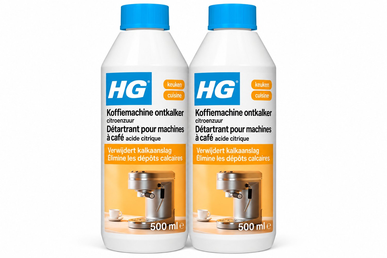 HG Koffiemachine Ontkalker Citroenzuur - 2 x 500 ml