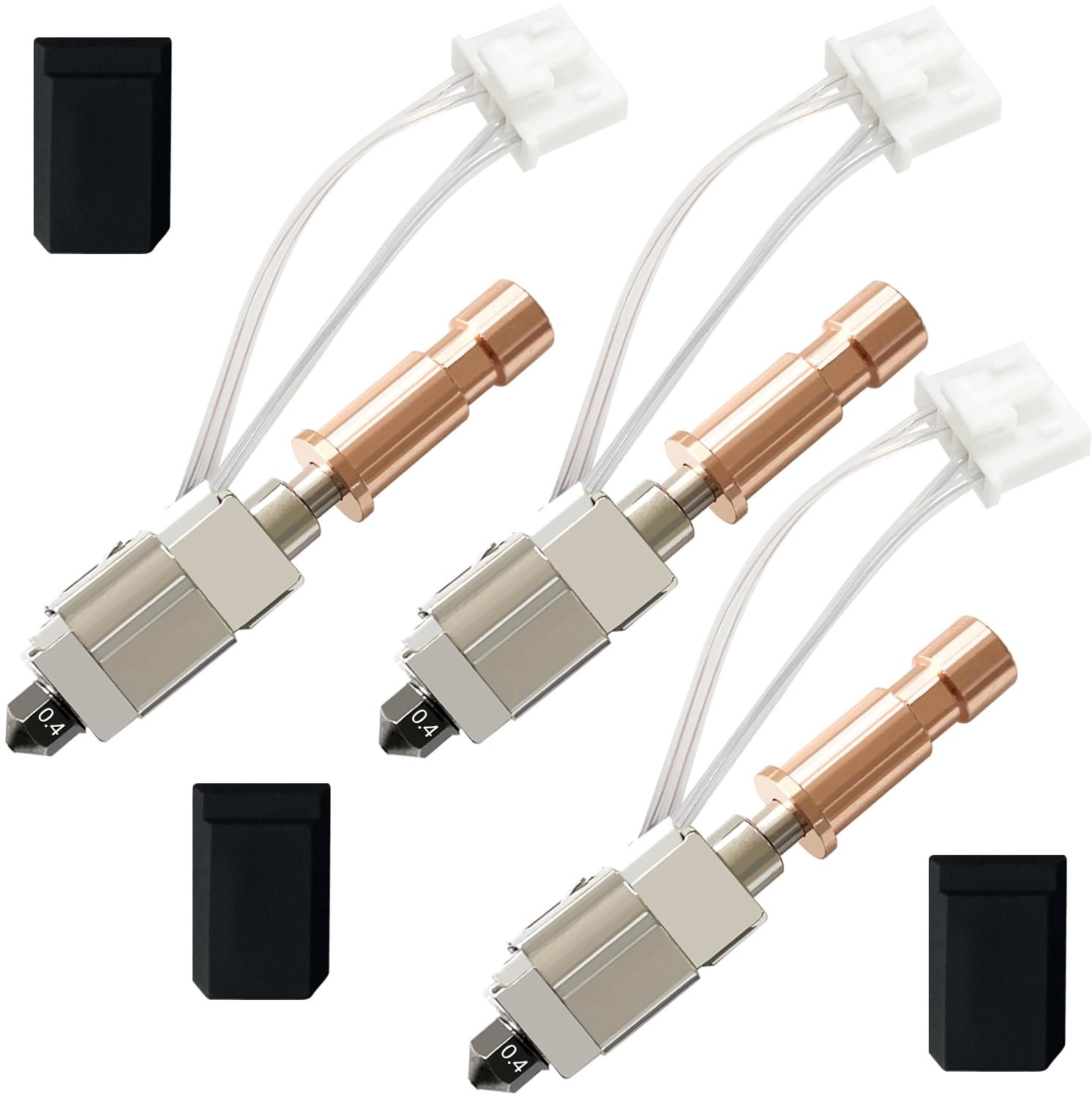 3 stuks 0,4 mm keramische hotend voor Kobra S1 gehard stalen mondstuk