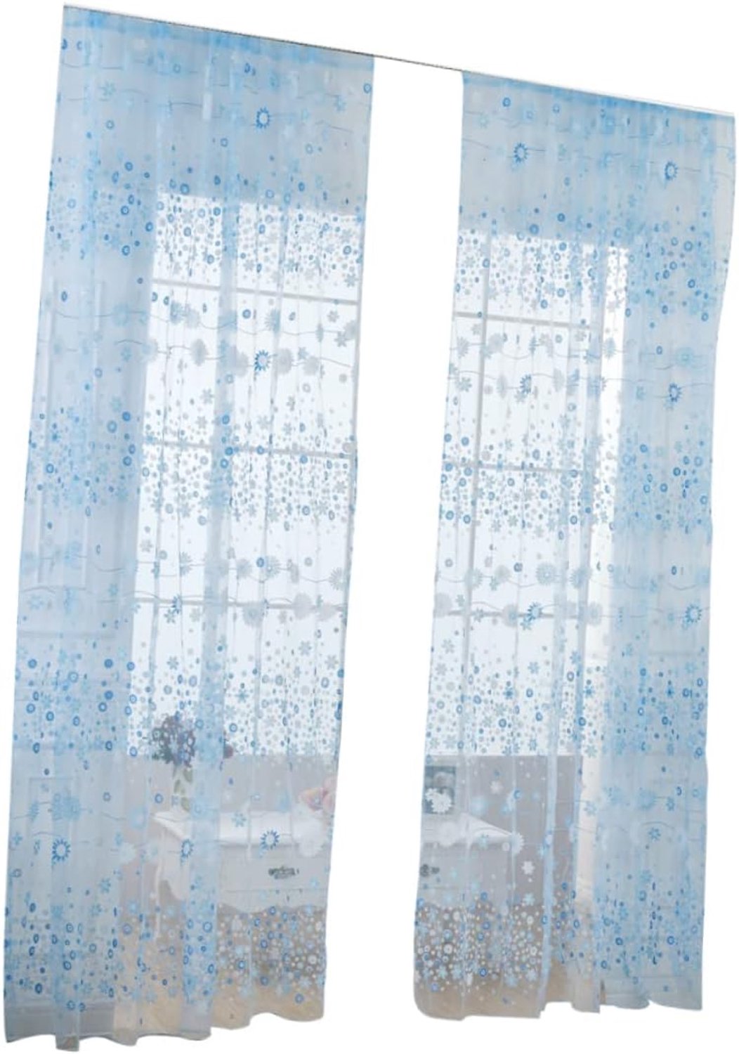 Tulle Raamgordijnen Met Ringen Elegante Voile Gordijnen Voor Slaapkamer Woonkamer Voor Natuurlijk Licht Privacy