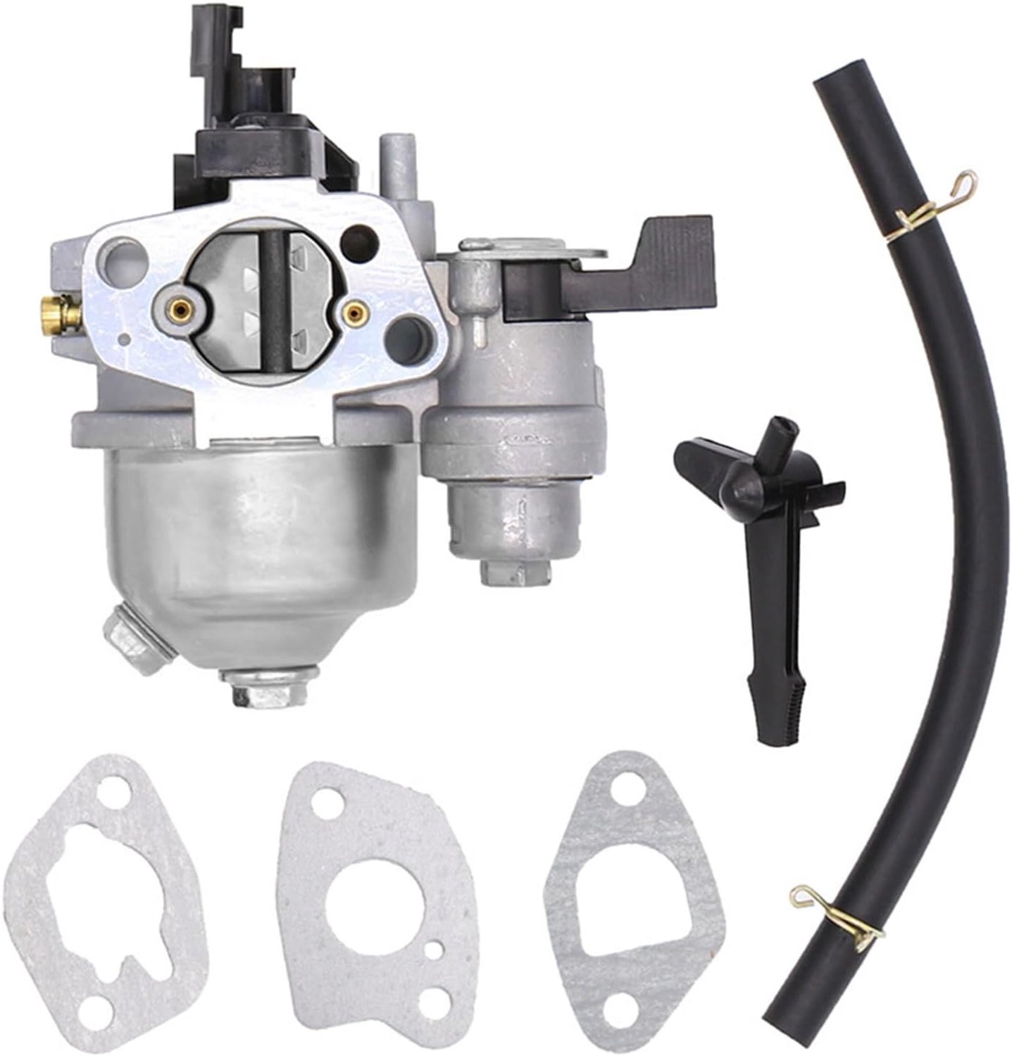 Carburateur Kit met O-ring en Olielijn voor Honda GX160 GX200 Loncin 196cc 212cc - Vervangingsonderdeel voor Waterpomp en Hogedrukreiniger