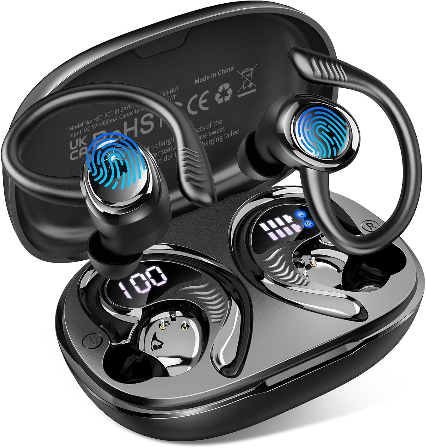 5.4 hoofdtelefoon, in-ear hoofdtelefoon, draadloos, Bluetooth IPX7, L201