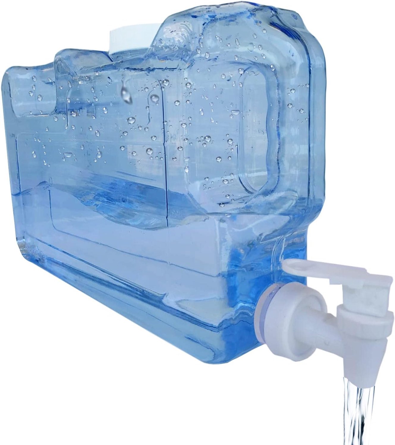 Drankdispenser voor koelkast, inhoud 4,2 l, herbruikbaar, BPA-vrij, dubbele ergonomische handgreep, waterdispenser, drankdispenser, camping, kantoor