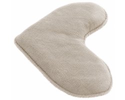 COHOSO® Verzwaringskussen - 4kg – Beige - Verzwaard Warmtekussen & Coldpack – Hartvorm – Verzwaringsknuffel Volwassenen & Kind – Lijnzaad – Bamboe + Katoen – Nek en Schoot kussen