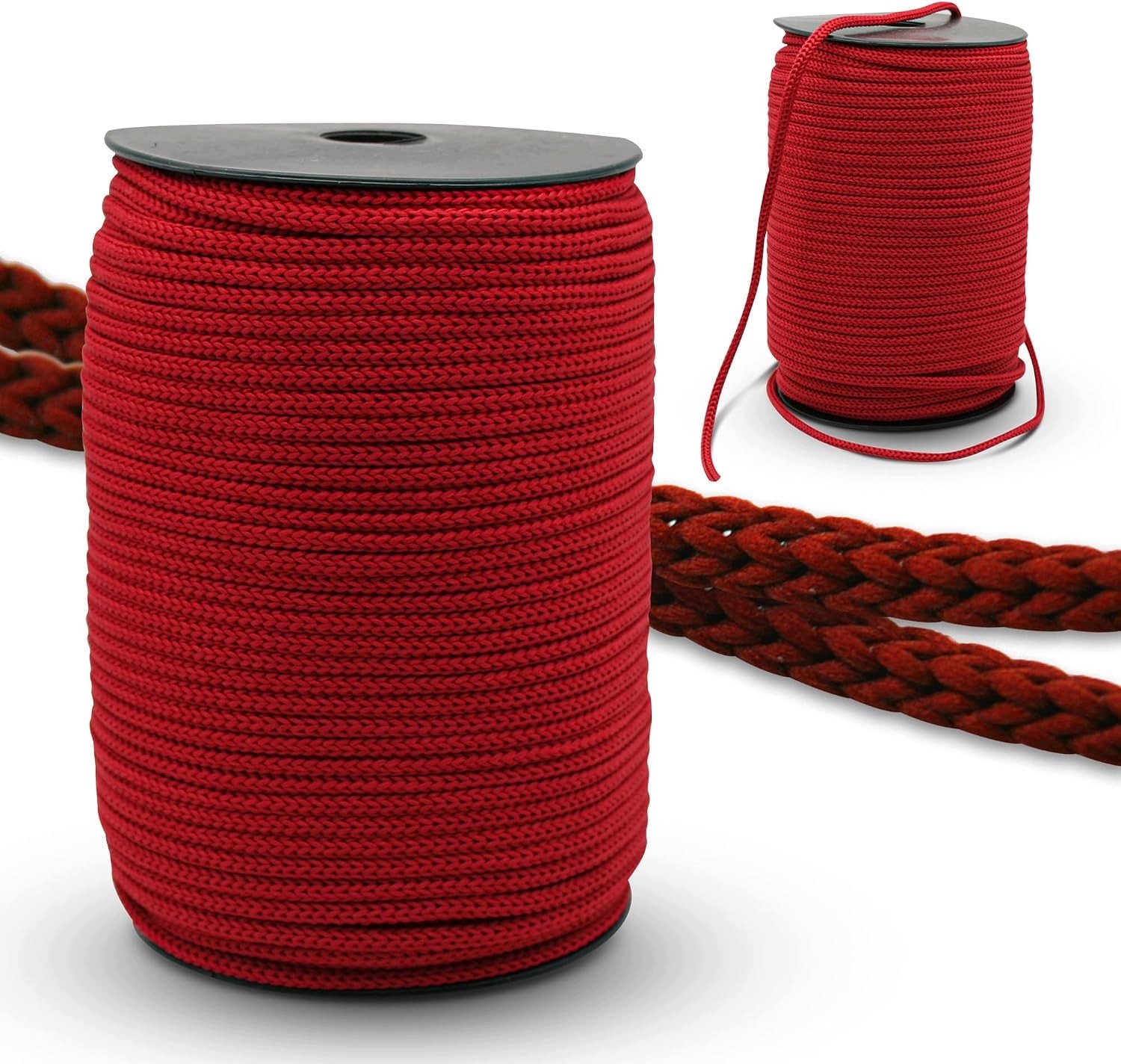 Paracord 3mm 100m Rode Polyamide Koord op Spoel