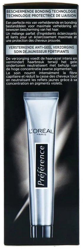 L'Oréal Paris Préférence tube met beschermende bonding technologie.