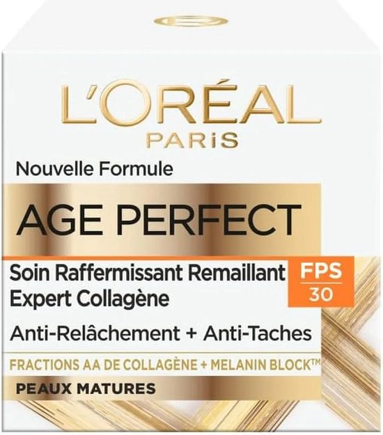 L'Oréal Paris Age Perfect Dagcrème met SPF 30, "Nouvelle Formule", "Expert Collagène".
