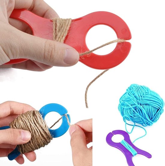 20 stuks grote garenklossen - plastic draadwikkelplanken voor breien en naaien - wollen garenspoelen, gehaakte weefwikkelaars, naaimachine draadhouders, brei-accessoires (veelkleurig) — afbeelding 5