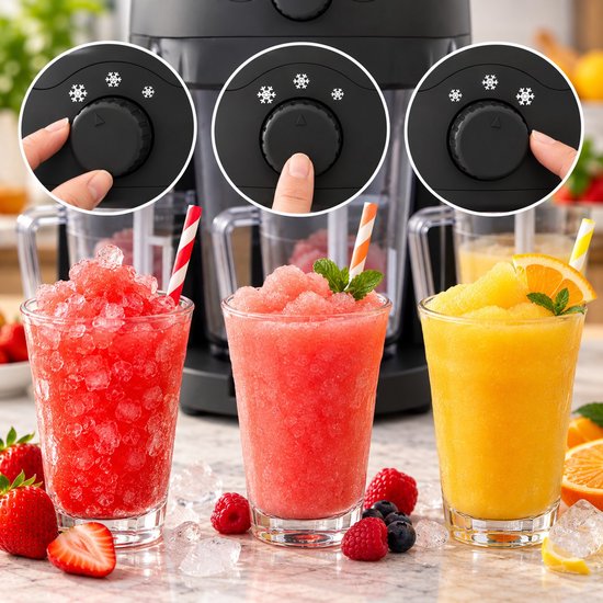 Nexxt Slushy Maker en Ice Crusher - 1 liter - 3 Maalstanden - 30W van nexxt — afbeelding 4