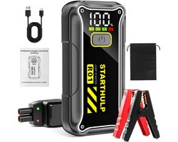 Jumpstarter - Jumpstarter voor Auto - Startbooster - Zwart - ‎ 3cm x 9cm x 18cm