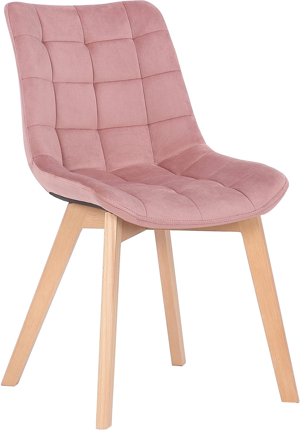 Luxe Comfort Eetkamerstoel - Fluweel - Roze