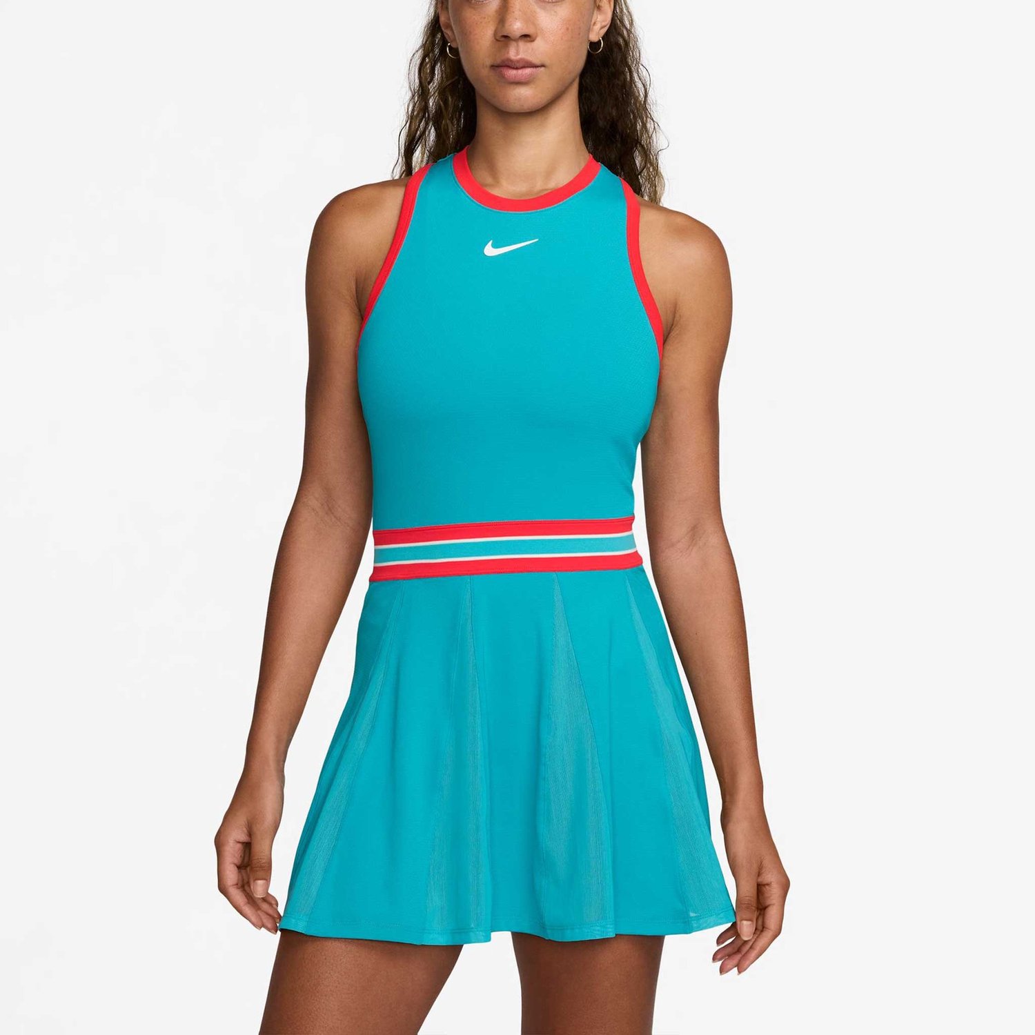 NikeCourt Dri-FIT Slam Dames Jurk Blauw