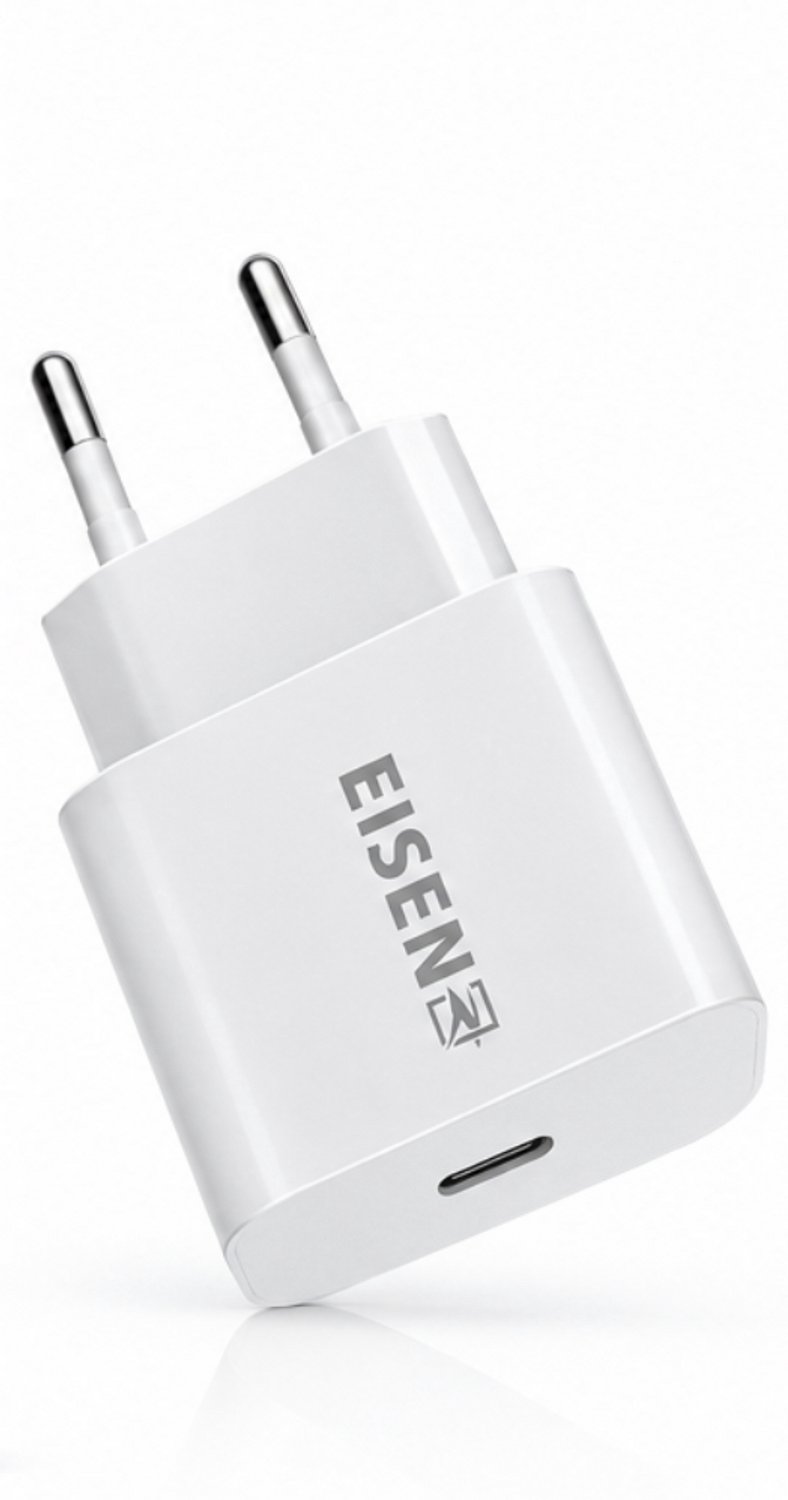 EISEN 20W USB-C Oplader – Power Delivery PD – Snellader – USB-C Adapter – EU Stekker – Wit