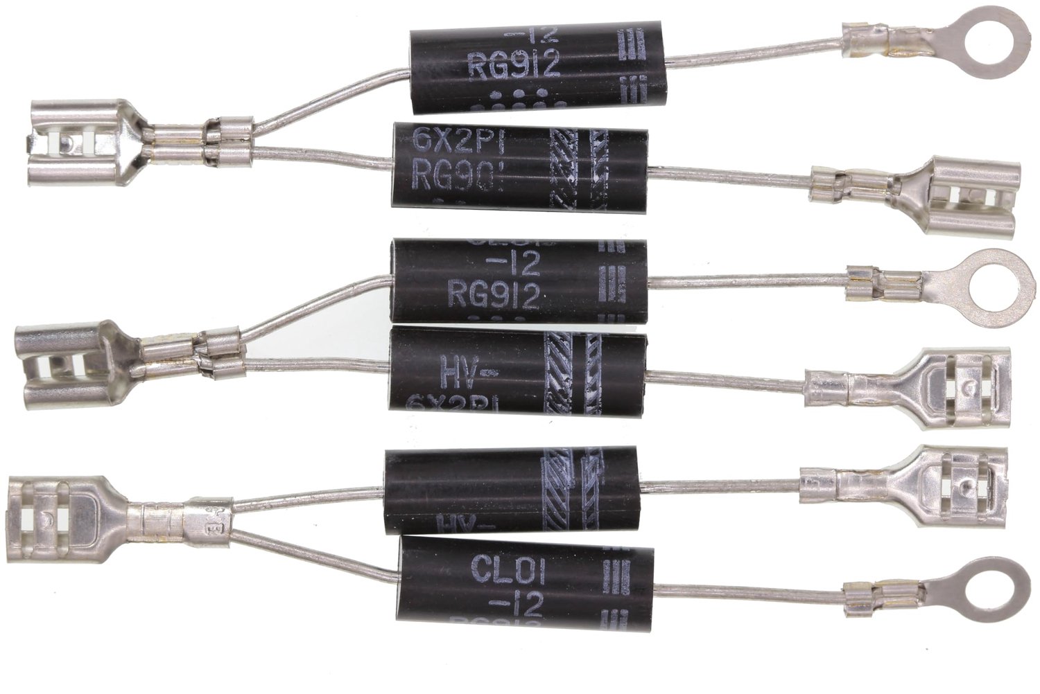 Rectifier Diodes Set - Hoogspanningsdiode - 3 Stuks - HV-6X2P1/CL01-12 - Terminal Verbonden - Weerstandstest Instructies