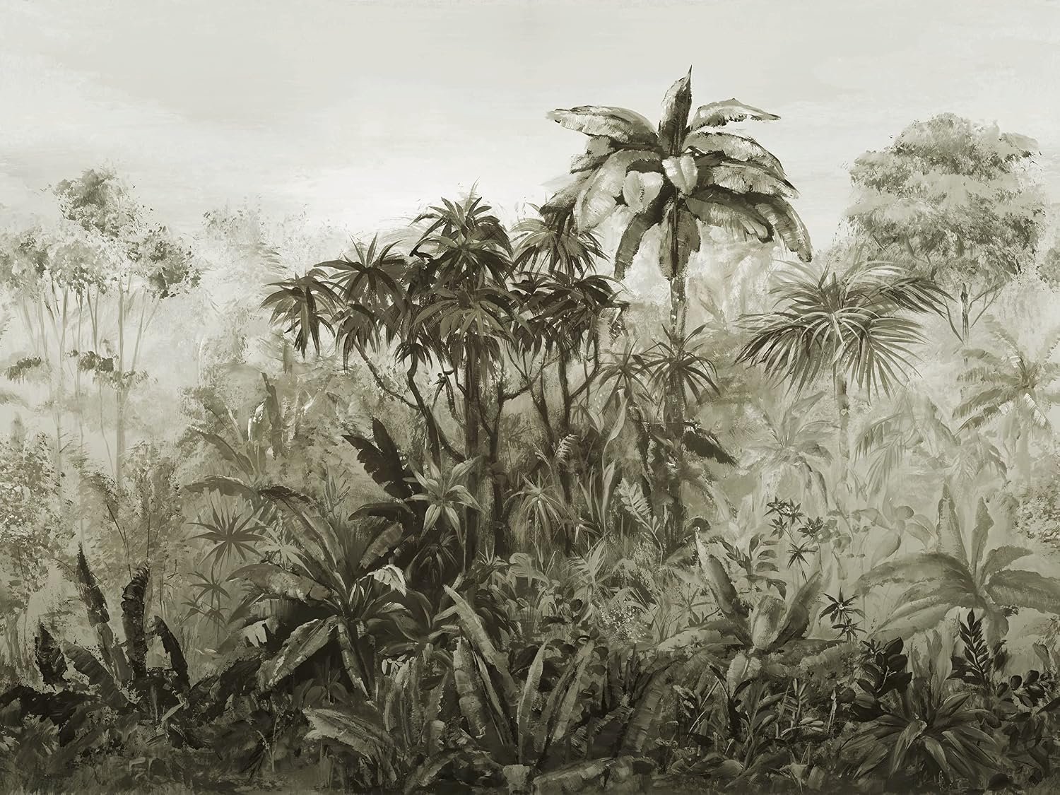Rasch Fotobehang Jungle & Palmbomen 3x4m - Mystiek & Tropisch
