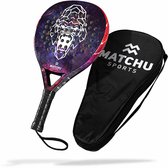Matchu Sports - Padel Racket - Gorilla - Traanvorm - Padel - Met draagtas - 3K Carbon - Inclusief padel tas