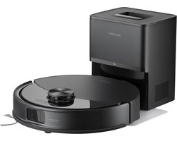 Roborock Q10 S5+ Robotstofzuiger en Dweil met Zelflediging-Zuigkracht van 10000 Pa-Vibrerende dweilpads-Handsfree Reinigen tot 7 Weken-Dubbel Anti-klitontwerp-Automatisch dweilen-Obstakelvermijding-Zwart-S8 Plus Upgrade