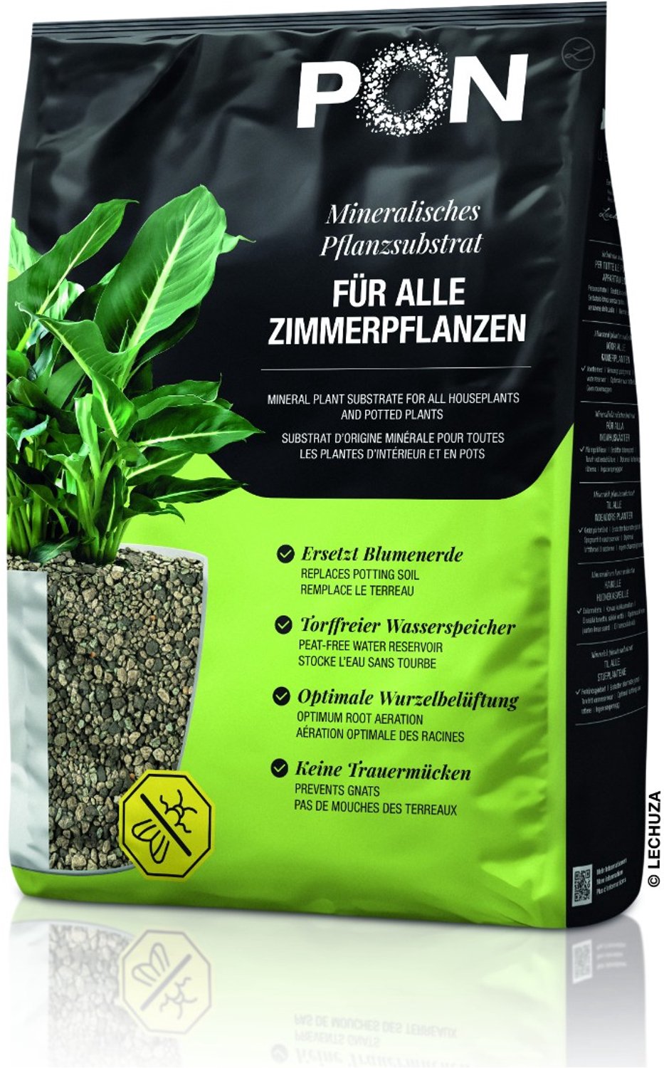 PON LECHUZA-PON substraat 6 liter voor kamerplanten
