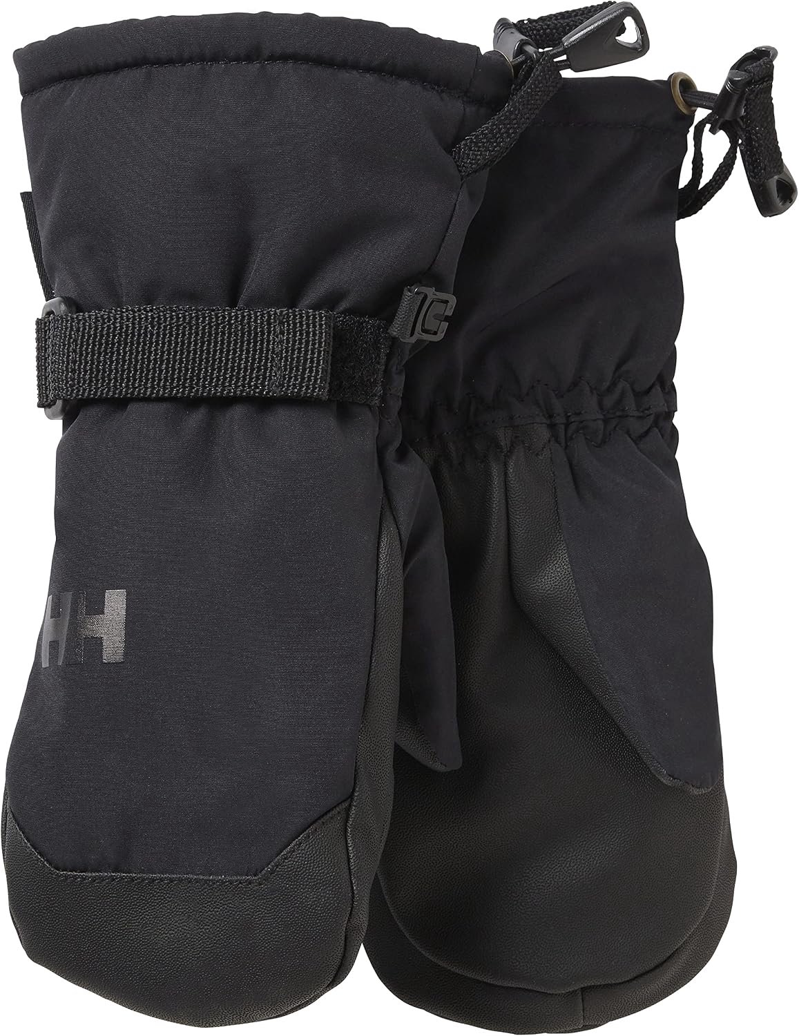 Merkloze Kinderwanten met Fleece Voering en Hoge Manchetten Zwart
