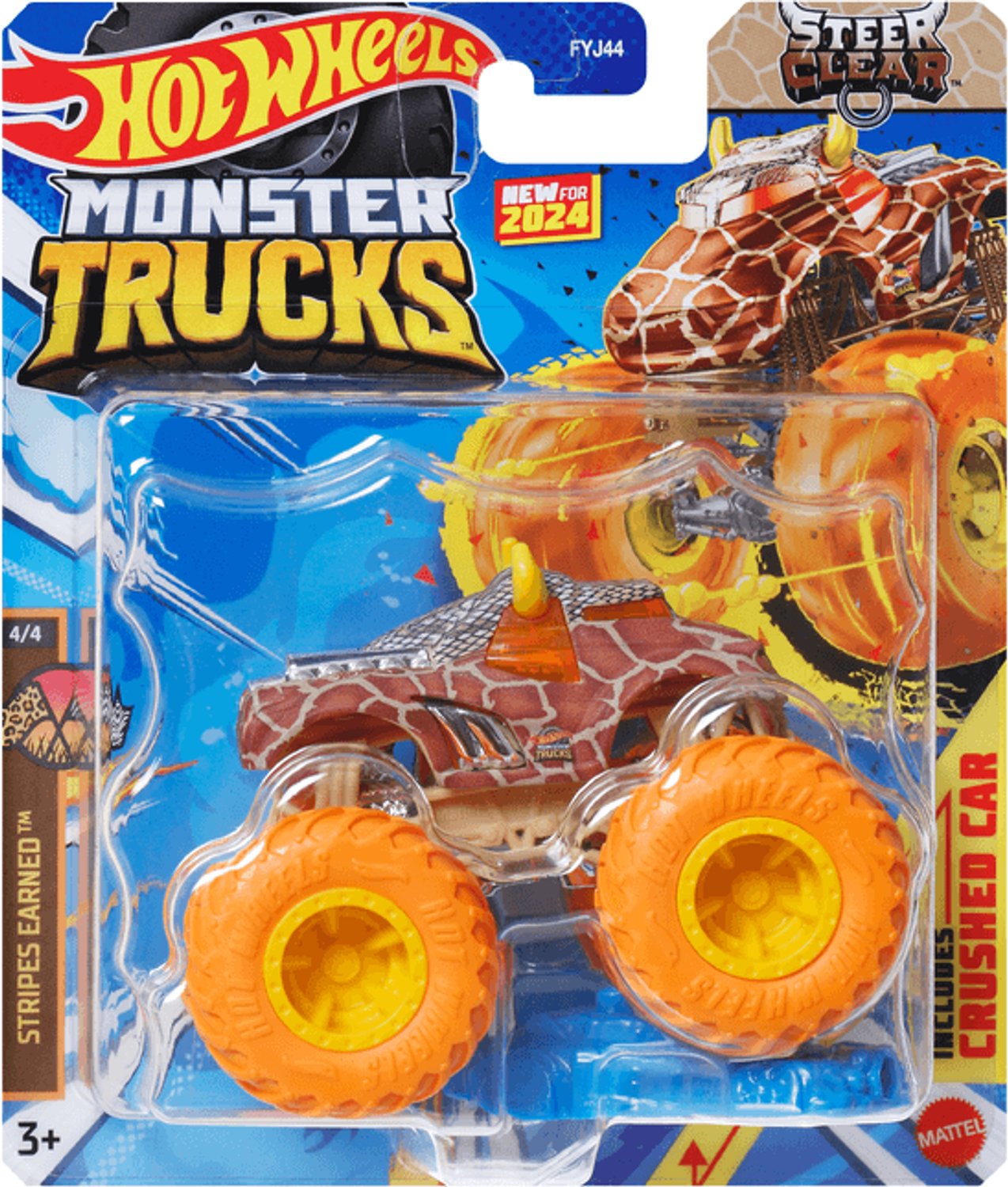 Hot Wheels Monster Jam truck Steer Clear- monstertruck 9 cm schaal 1:64