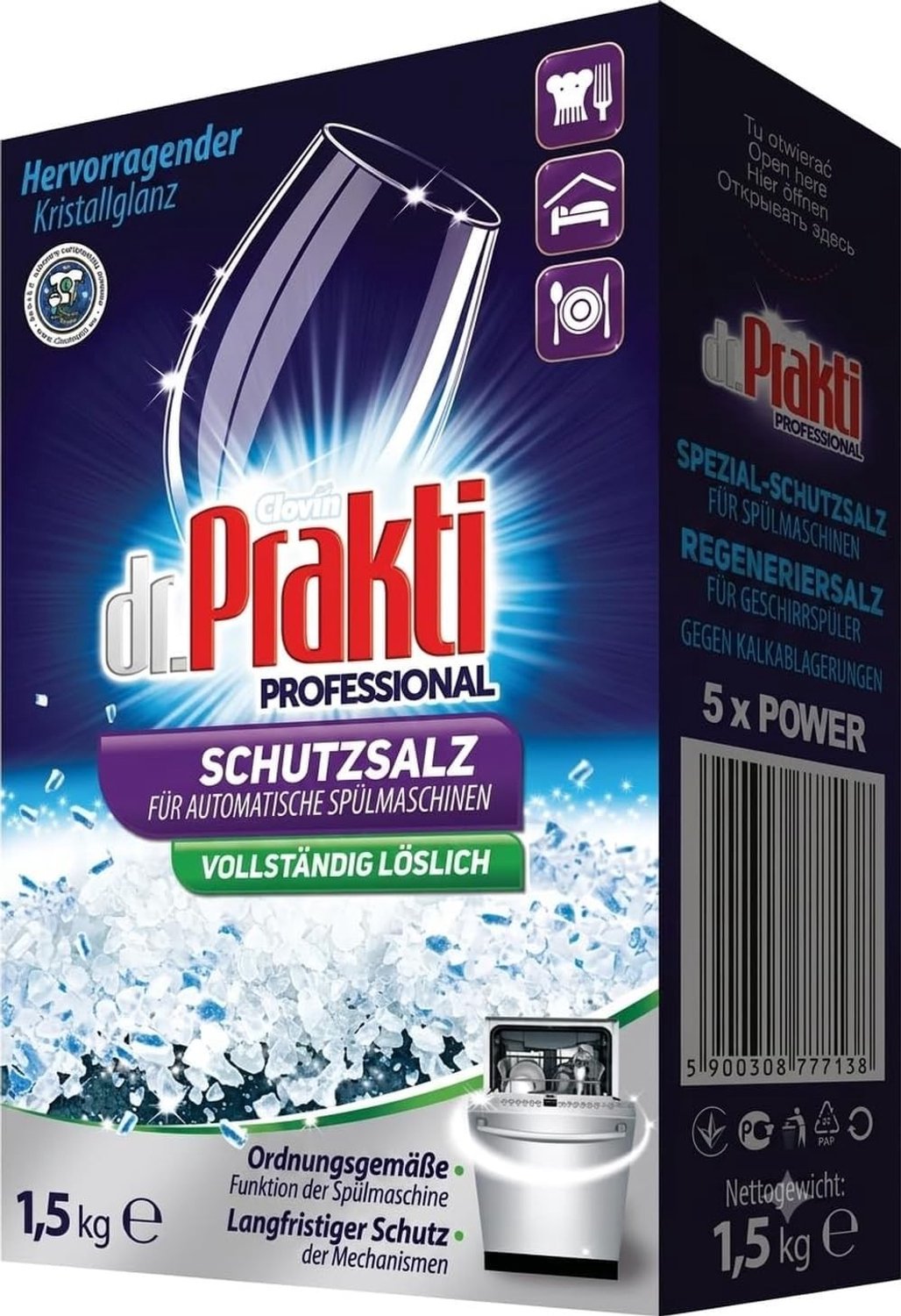 Vaatwaszout - 1,5 kg - Voor Efficiente Waterontharding en Kalkpreventie - Voor Vaatwassers