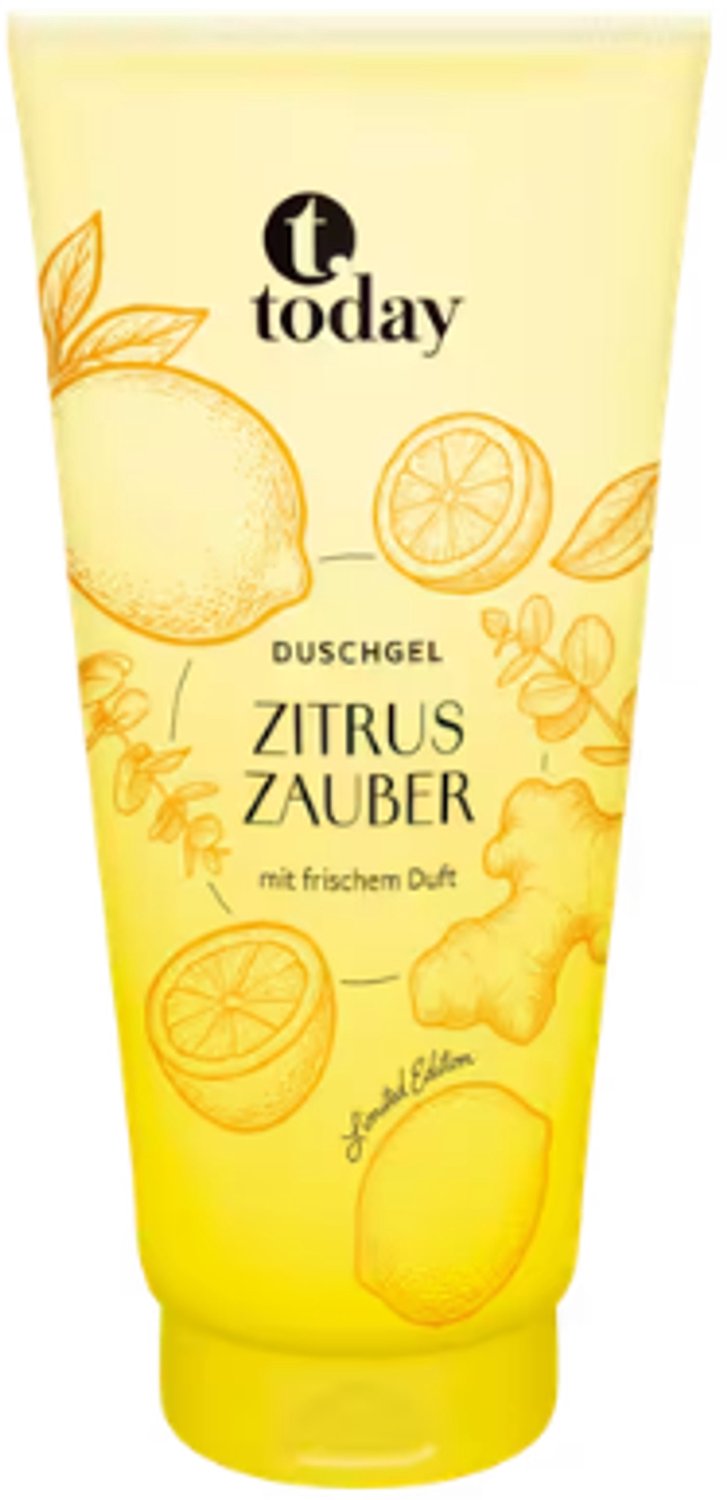Today Douchegel Zitrus Zauber | 1x 200ml - Citroen | Ontspannend en Verzorgend