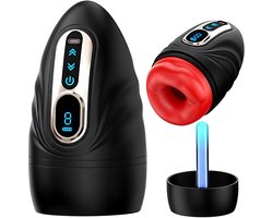 SF Toys Oraluxe Pro - Automatische Masturbator voor Mannen - 9 Vibratiestanden - Verwarmingsfunctie - IPX7 Waterbestendig - Zachte Siliconen Binnensleeve