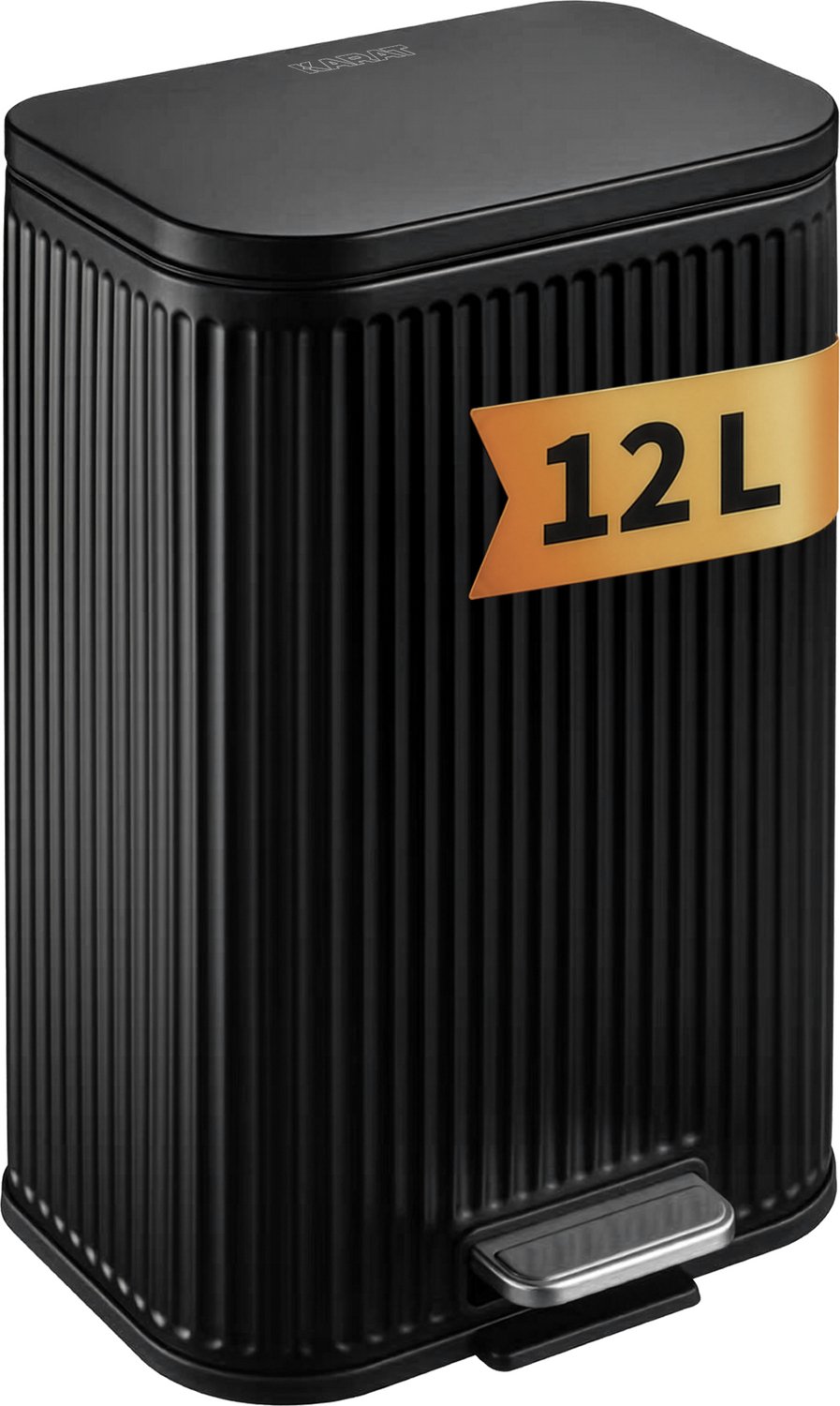 Floordirekt Pedaalemmer Miles met Soft-Close en Uitneembare Binnenemmer - Zwart - 12 L