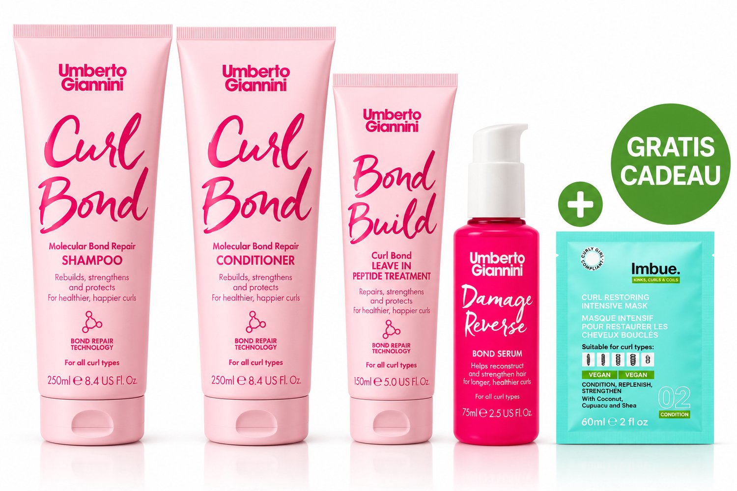 Umberto Giannini Curl Bond Damage Reverse Bond Serum + GRATIS Imbue Mask Sachet