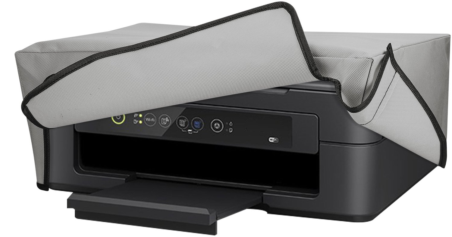 kwmobile hoes geschikt voor Epson Expression XP-2200 / XP-2205/Brother T580DW - Beschermhoes voor printer - Stofhoes in lichtgrijs