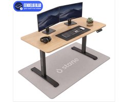 Stane Zit Sta Bureau Elektrisch Verstelbaar - Incl. Kabelgoot - 120 x 60 cm - Eiken