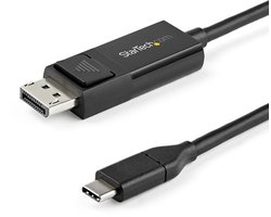 StarTech.com 2m USB-C naar DisplayPort 1.2 Kabel 4K 60Hz, Bidirectionele DP naar USB-C of USB-C naar DP Video Adapter Kabel, HBR2/HDR, USB Type-C/TB3 Monitorkabel
