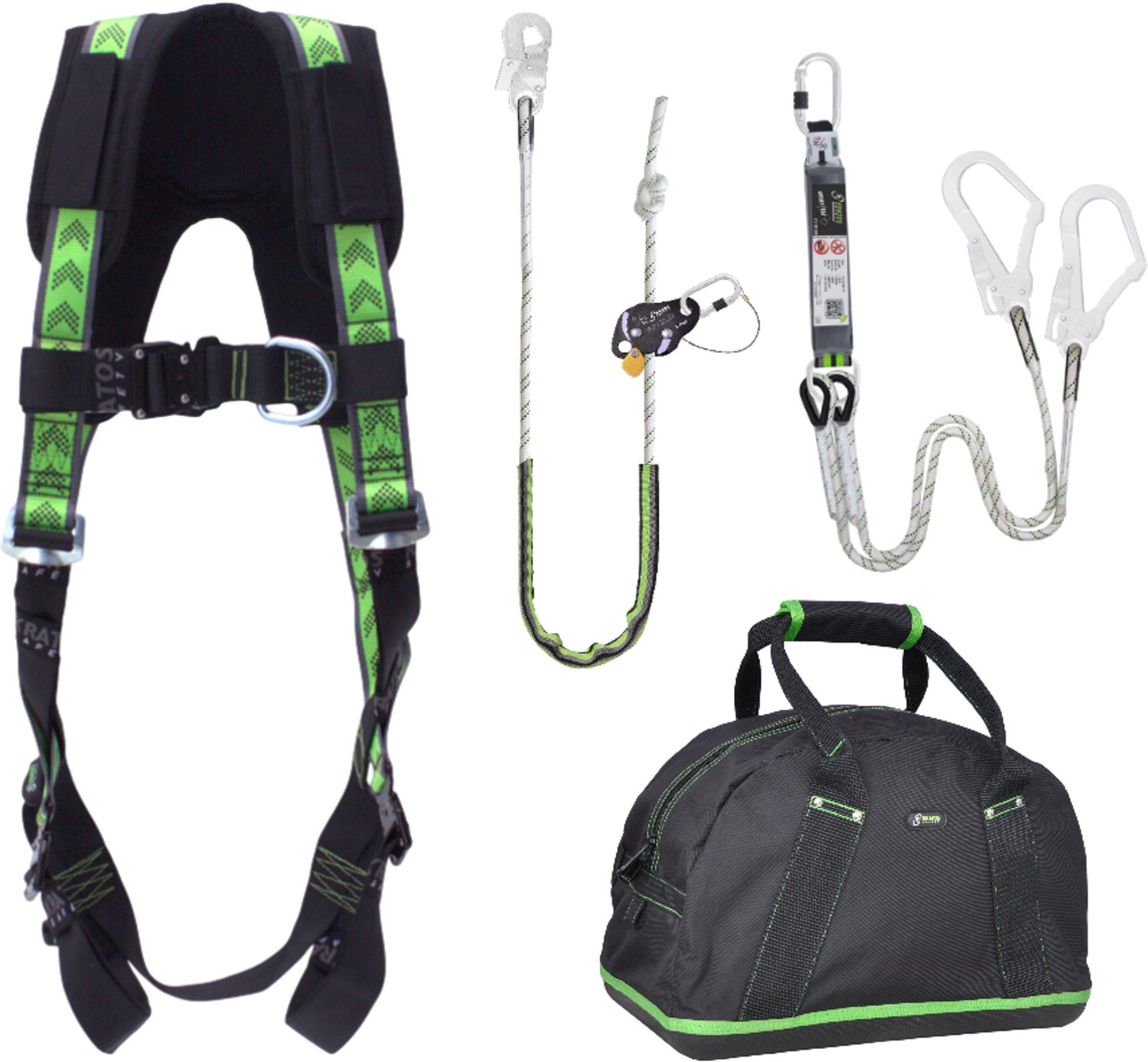 Kratos complete set valbeveiliging standaard-plus - Werkpositielijn - Y-leeflijn 1.5m - Maat S-L