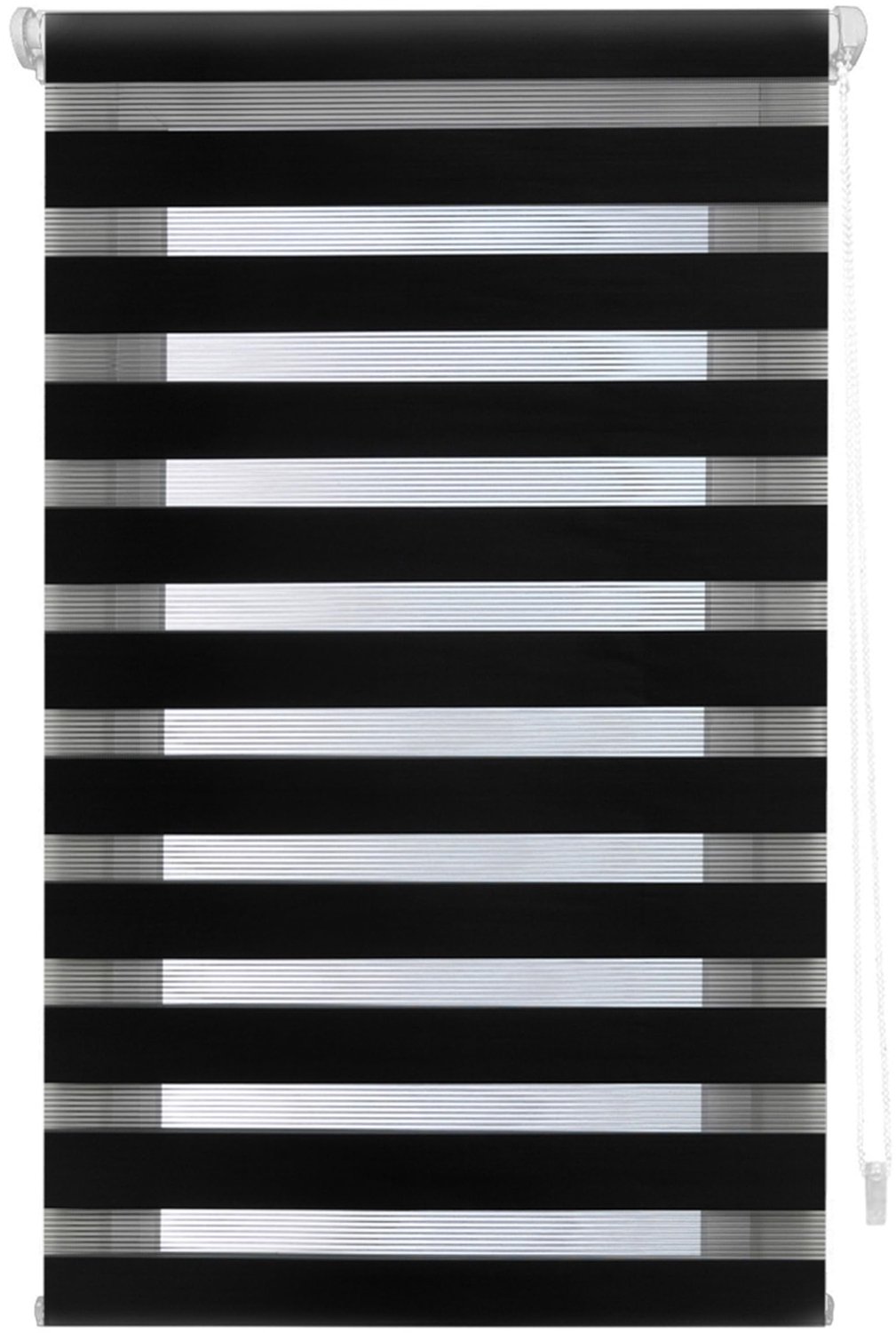 Rolgordijn Dag en Nacht Zwart Zonder Boren EasyFix - 57 x 180 cm