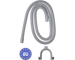 AMIG Afvoerslang Wasmachine 2m + Bocht - Vaatwasser Flexibel