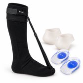 Hielspoor Verlichtingsset – VIVIDIA – Hielspoor Sok | Strassburg Sok met Nachtspalk + Hielspoor Zooltjes | Gel Inlegzolen + Gel Hielbeschermers | Siliconen Gelsokken – Ondersteuning bij Herstel van Fasciitis Plantaris – Schoenmaat 36-42