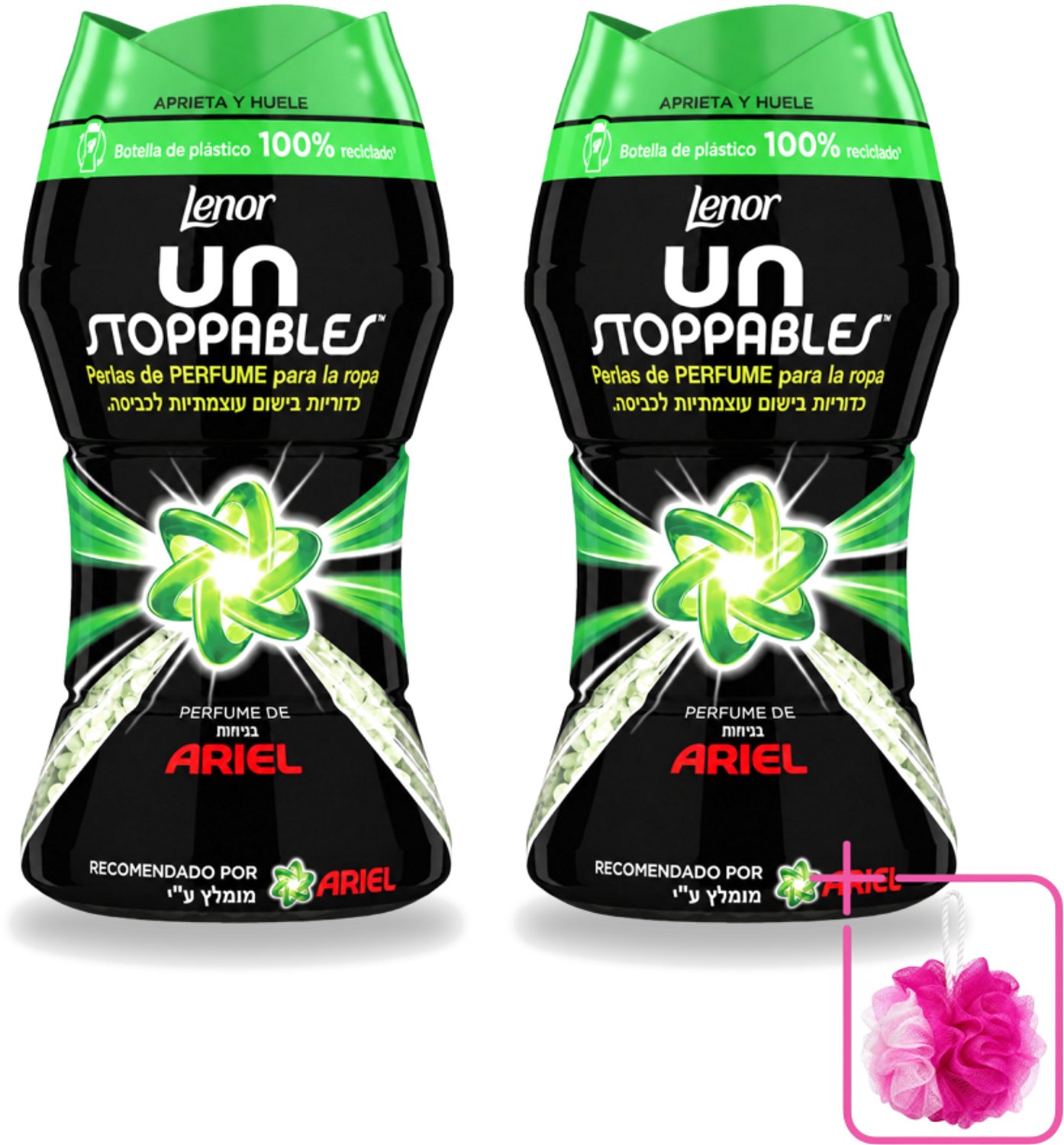 2 x Lenor – Geurbooster – Parfum van Ariel – 11 Wasbeurten – 140 g - Bulkverpakking - Geurbooster - Douchemop - Wasgeur
