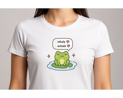 Inhale Exhale - T Shirt - Mental Health Tee - Be Gentle With Your Mind - Inhale Exhale - Cute Wellness Shirt - Positivity Gift