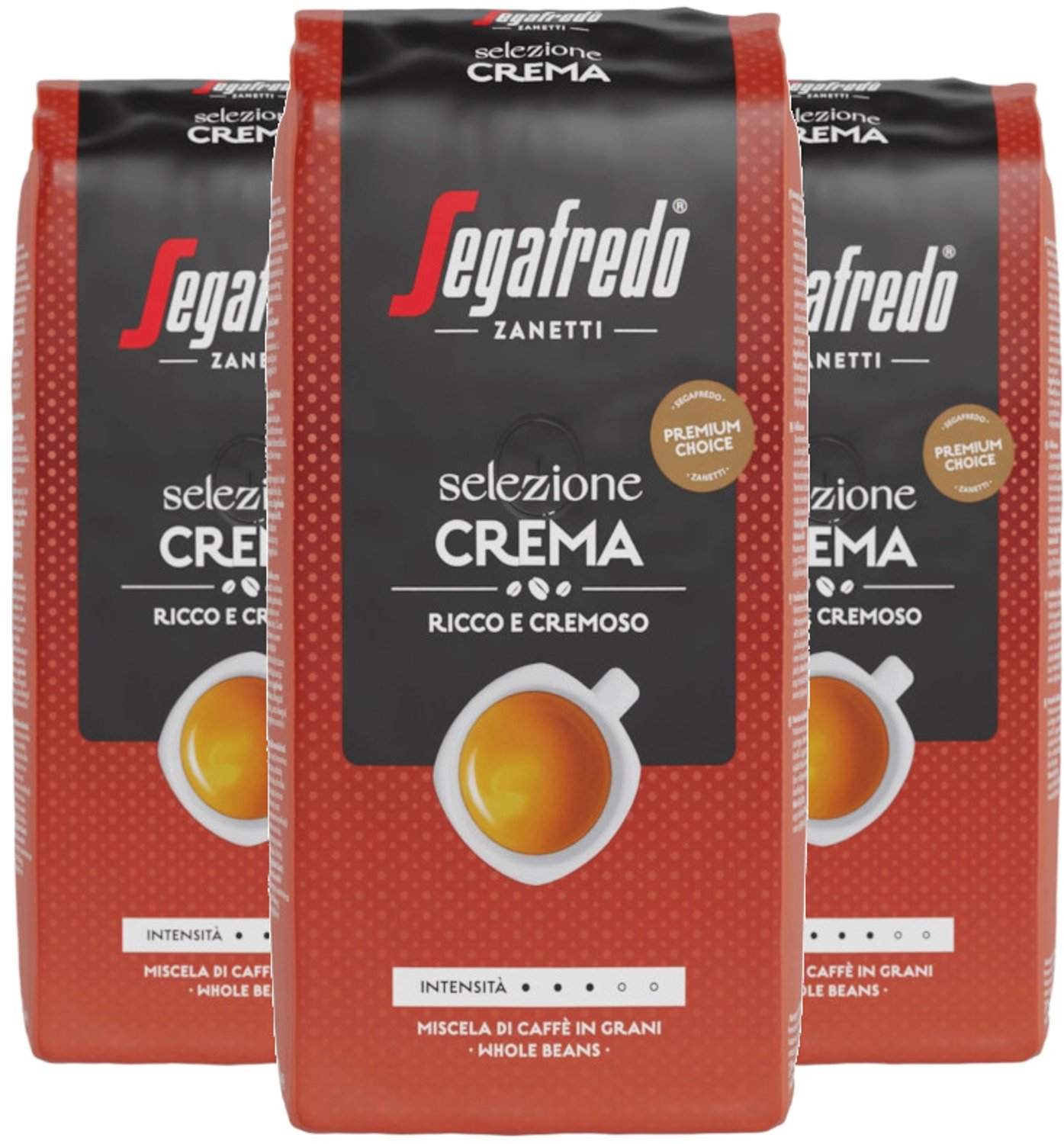 Segafredo Selezione Crema Ricco E Cremoso - Multipack - Koffiebonen - 1500g (3x500g)