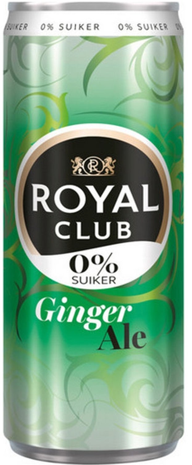Royal club ginger ale 0% blik 25cl. a12