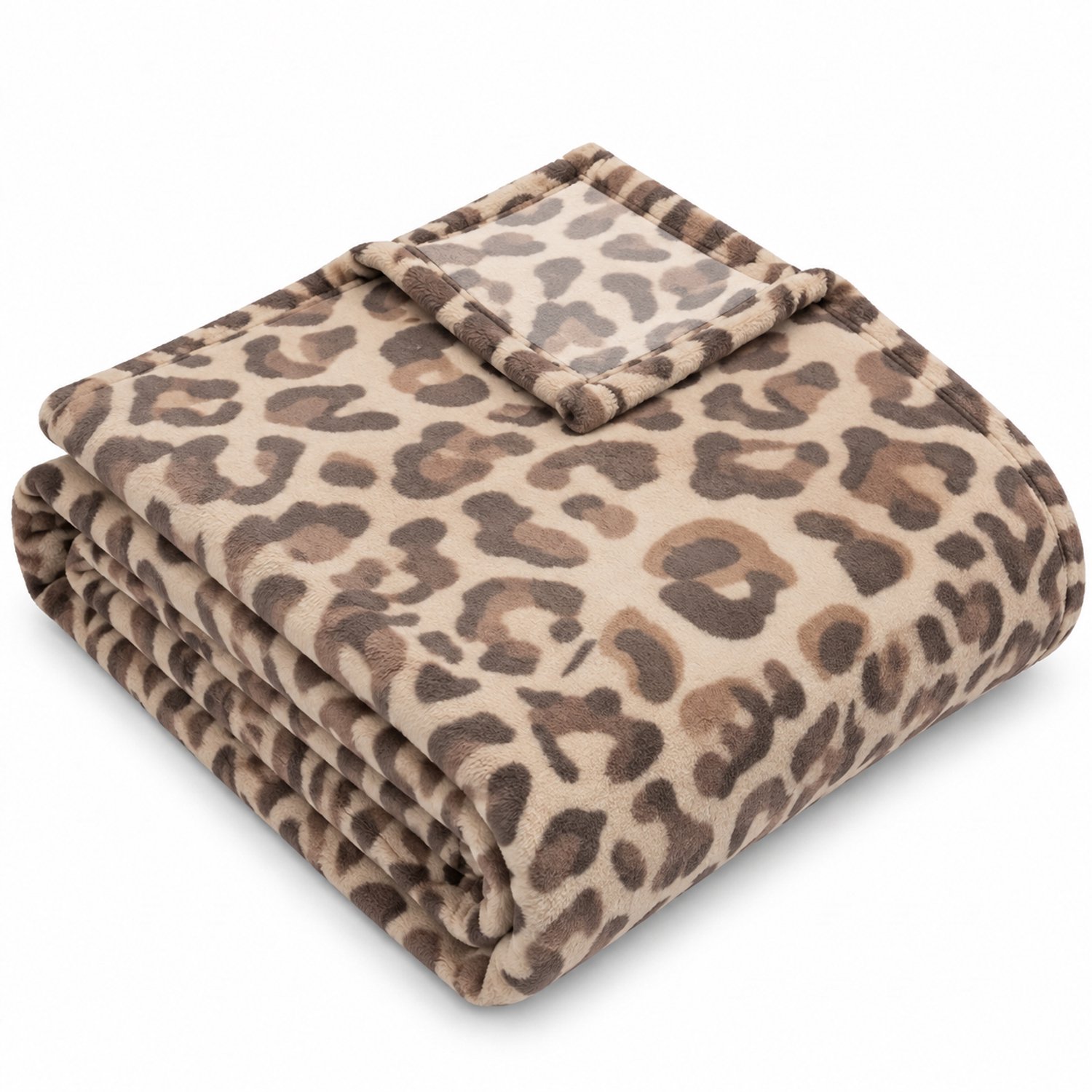 Sorprese Luxe Plaid - 150x200 cm - Fleece Deken - Luipaardprint - Super Zacht, Warm en Donzig - Plaid voor op de Bank, Bed of Woonkamer Decoratie