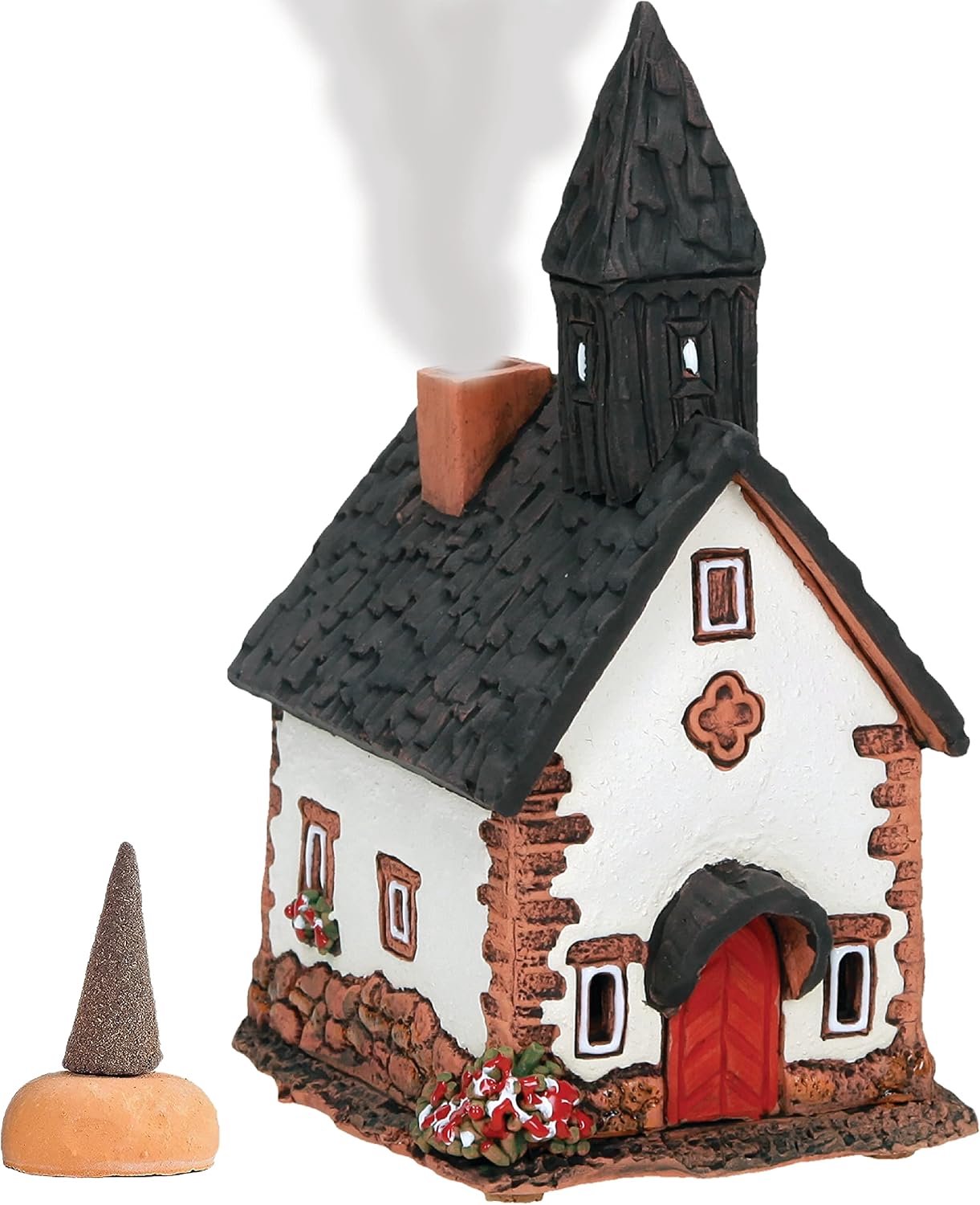 Handgemaakte Keramische Rookhuisje, Decoratief, Geurhuisje